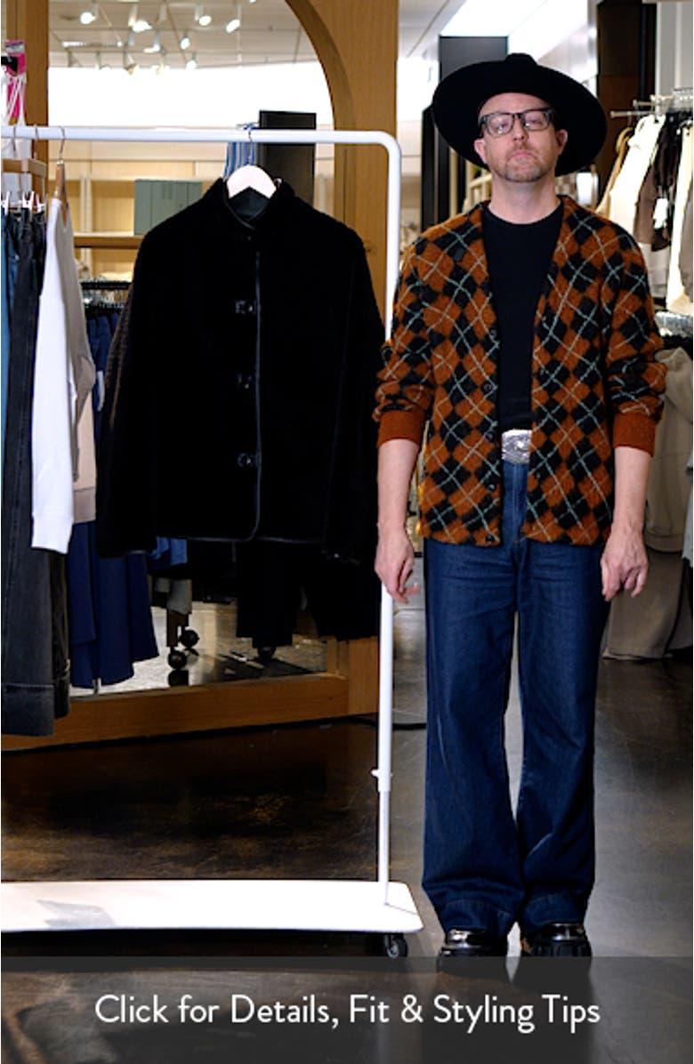 Mozart Faux Leather Trim Faux Shearling Coat, sales video thumbnail