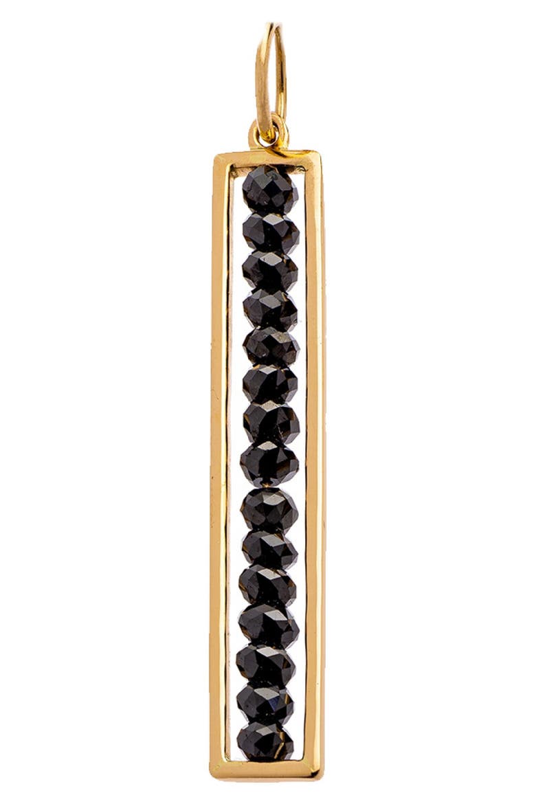 Leila Black Diamond Linear Bar Pendant, Alternate, color, YELLOW