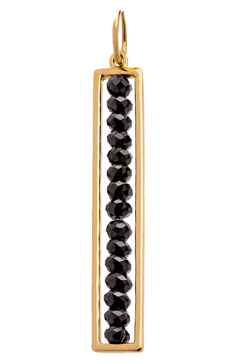 Sethi Couture Leila Black Diamond Linear Bar Pendant, Alternate, color, Yellow