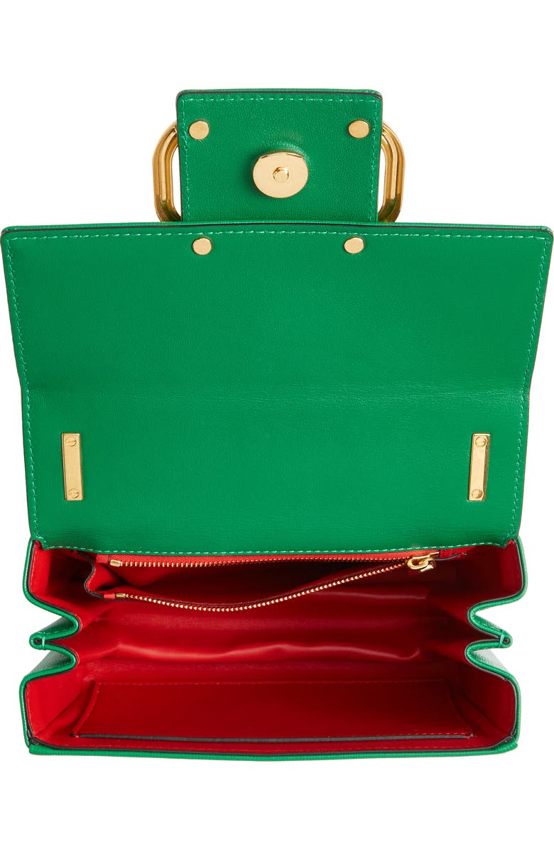 Valentino Garavani Stud Sign VLOGO Leather Shoulder Bag, Alternate, color,