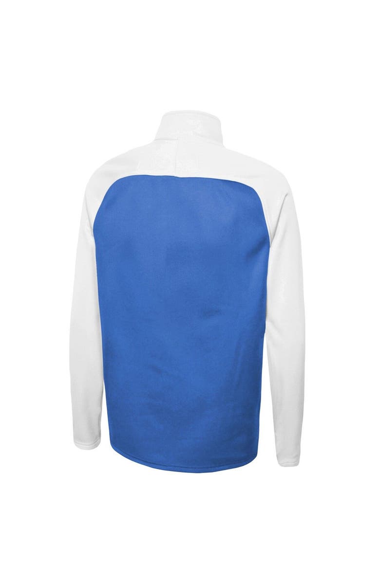 New Era Men's New Era Powder Blue Los Angeles Chargers Combine Authentic O-Line Raglan Half-Zip Jacket, Alternate, color, 