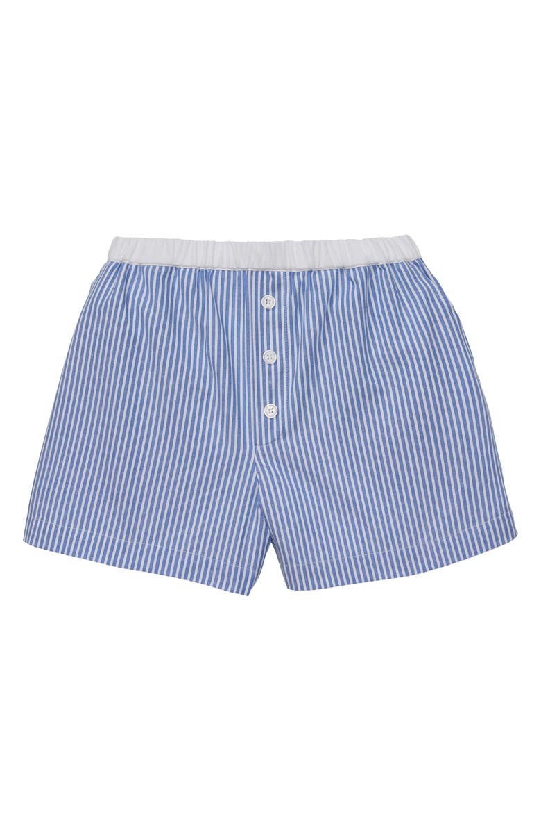 Petite Plume Cotton Twill Pajama Shorts, Main, color, 