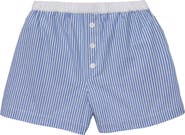 Petite Plume Cotton Twill Pajama Shorts