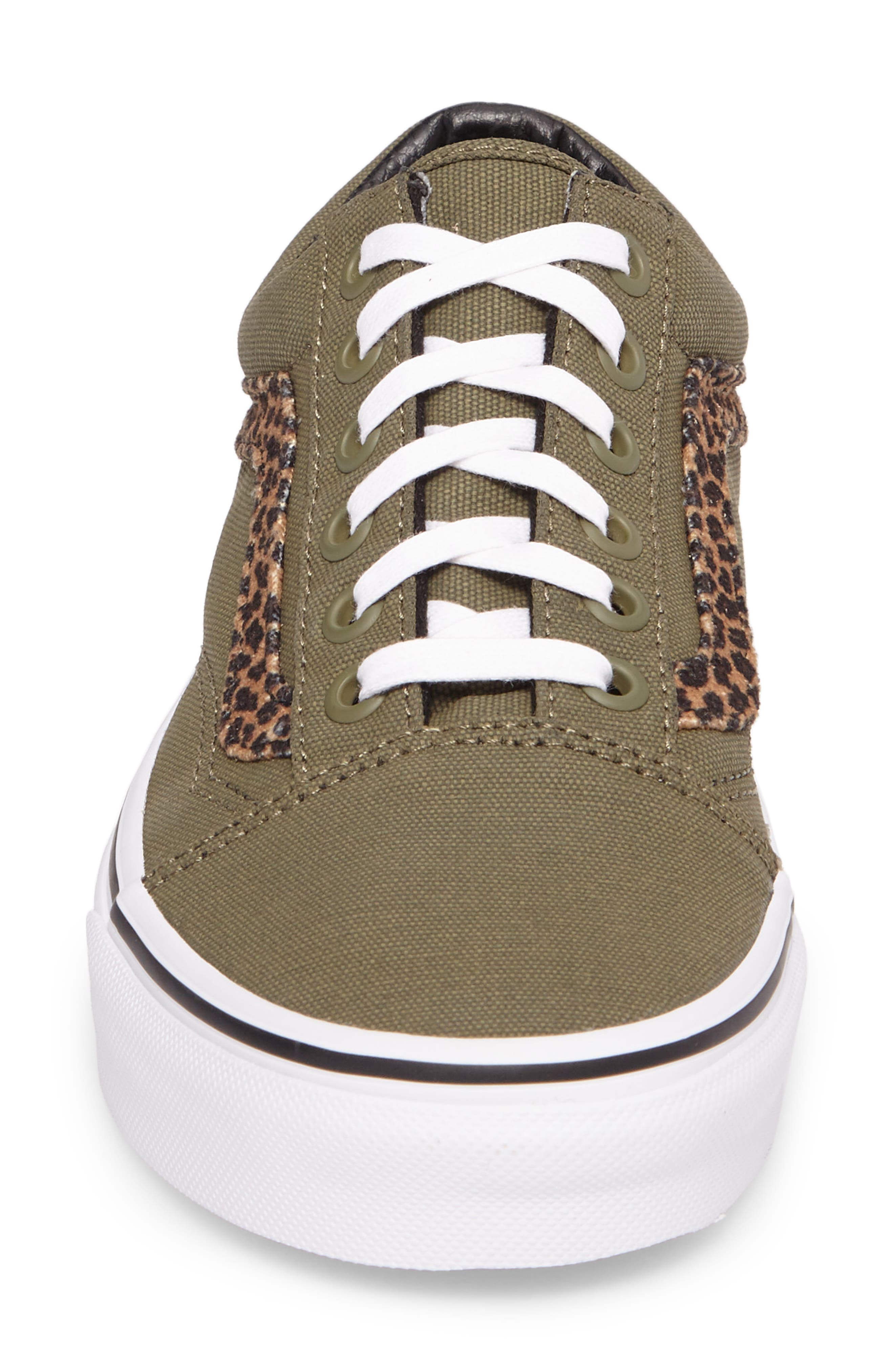 Old Skool Sneaker, Alternate, color, ARMY GREEN/ TRUE WHITE