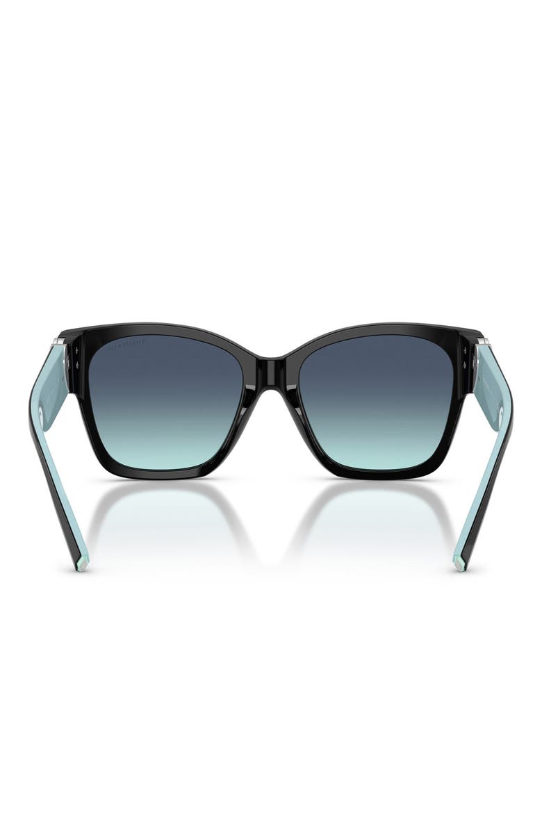 54mm Gradient Square Sunglasses, Alternate, color, BLACK/ AZURE GRADIENT BLUE