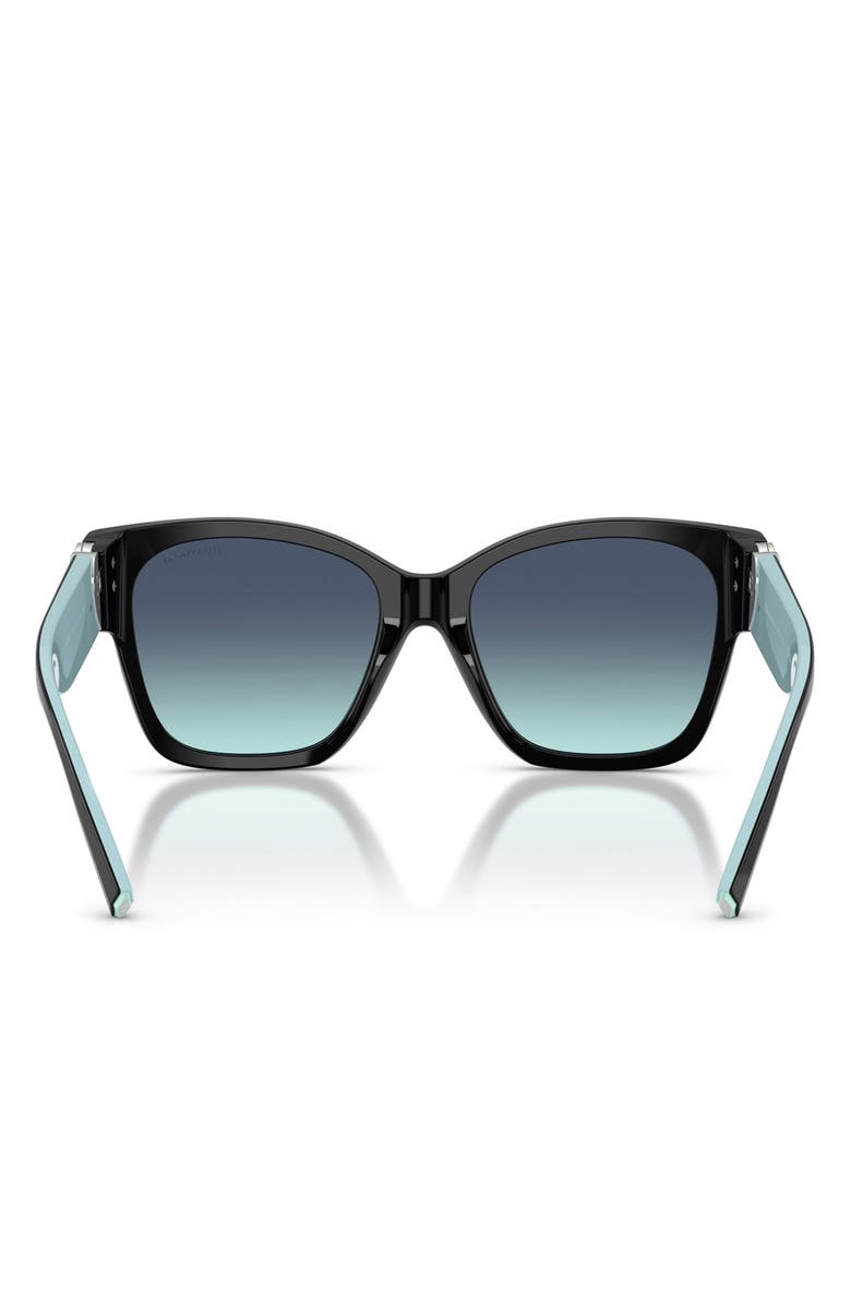Tiffany & Co. 54mm Gradient Square Sunglasses, Alternate, color, Black/ Azure Gradient Blue