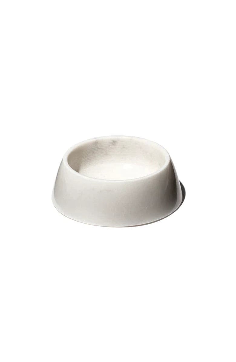 PUEBCO Marble Pet Bowl, Main, color, White