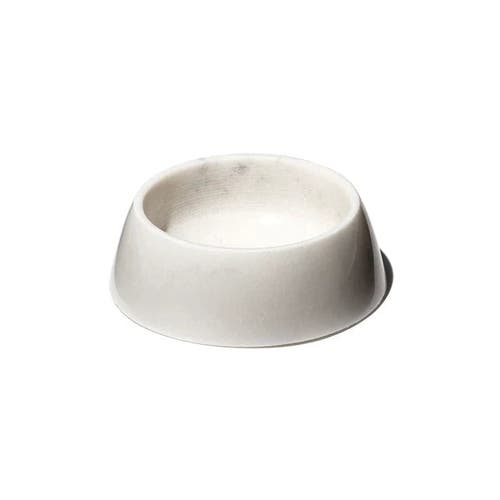 PUEBCO Marble Pet Bowl in White at Nordstrom