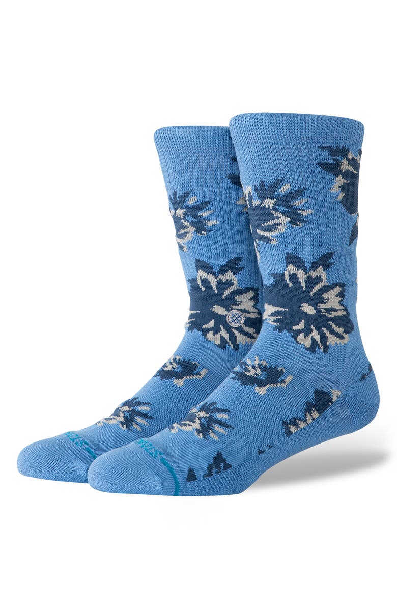 Stance Replica Cotton Blend Crew Socks, Main, color, Blue