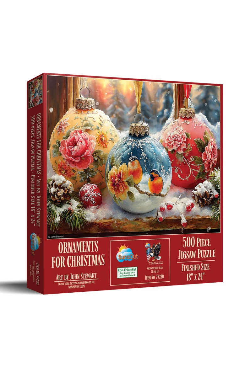 Ornaments for Christmas 500 piece Jigsaw Puzzle for Adults, Main, color, Multicolor