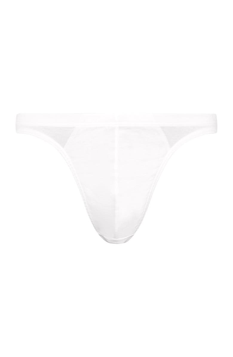 Hanro Cotton Sporty Cotton Bikini Brief, Main, color, White