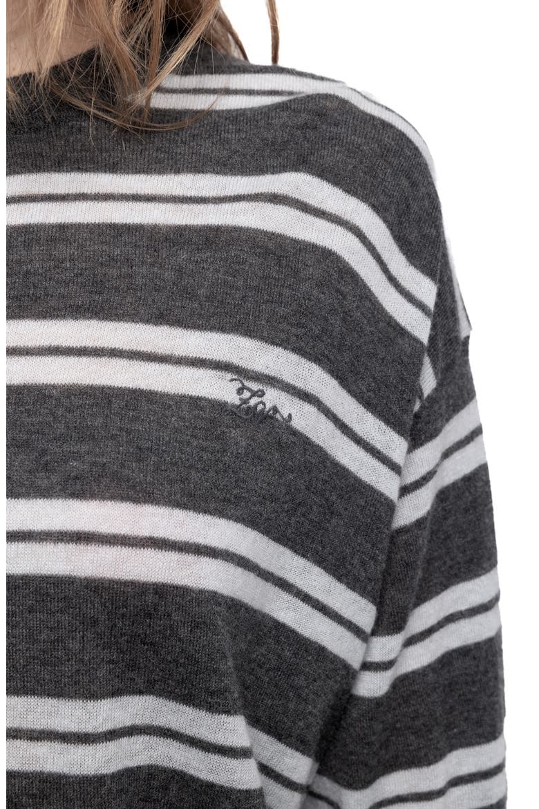 Swapy Stripe Cashmere Sweater, Alternate, color, ANTHRACITE