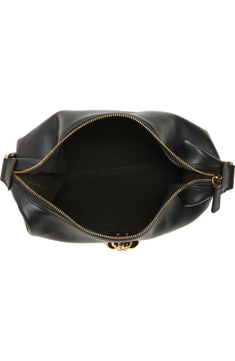 Versace Medusa Leather Hobo Bag, Alternate, color,