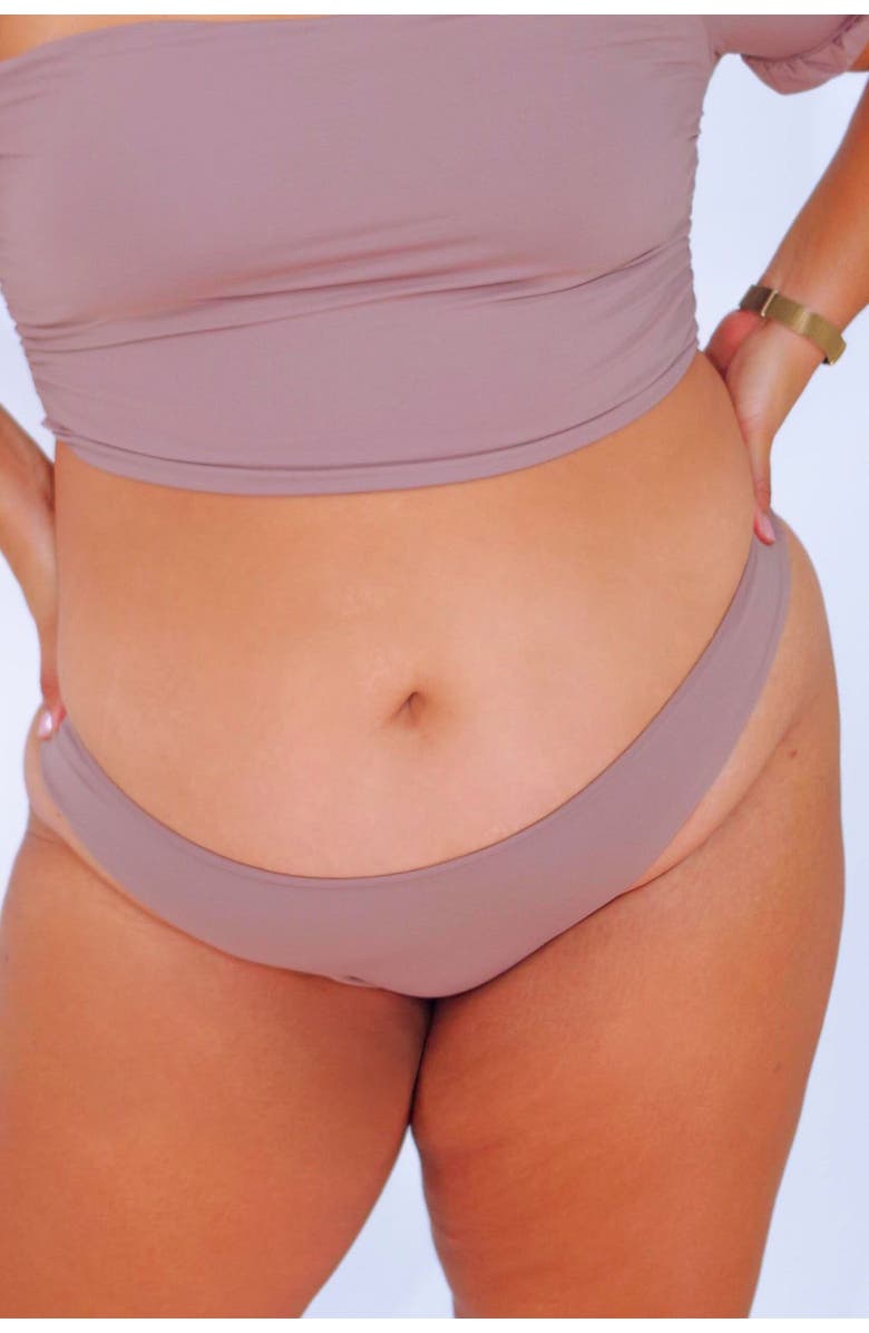 Mary Mercedes Amelia Bikini Bottom, Alternate, color, Taupe