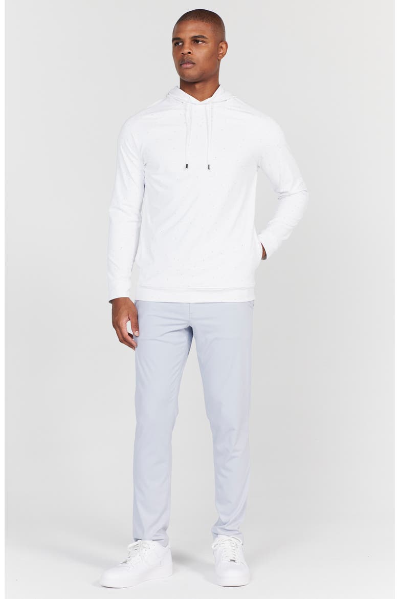 Chivas Flecked Stretch Hoodie, Alternate, color, BRIGHT WHITE