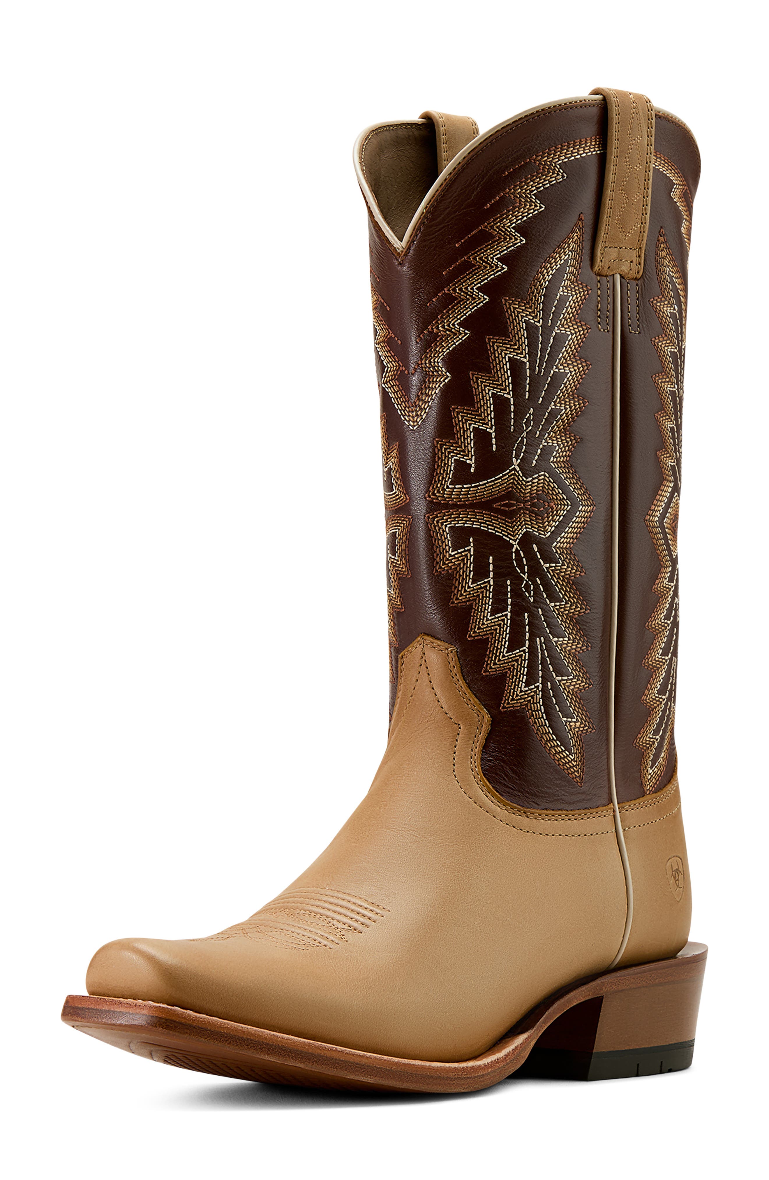 Futurity Showman Western Boot, Alternate, color, BEIGE/ KHAKI