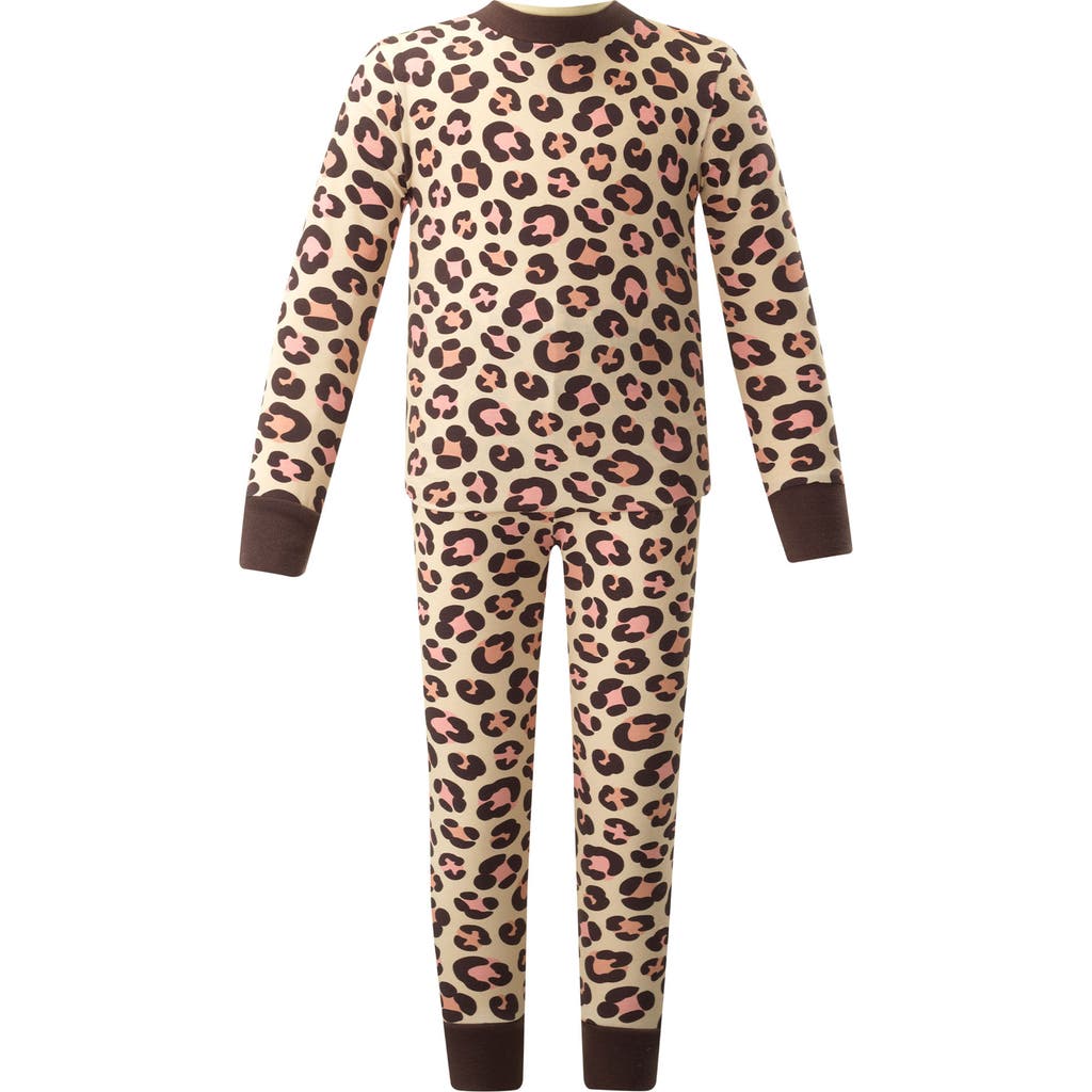 RACHEL RILEY RACHEL RILEY LEOPARD JERSEY PAJAMAS