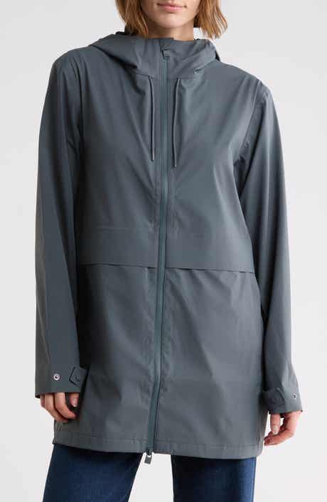 Suva Hardshell Hooded Long Rain Jacket