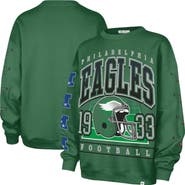 '47 Women's '47 Kelly Green Philadelphia Eagles Go Big Oversized Pullover Sweatshirt