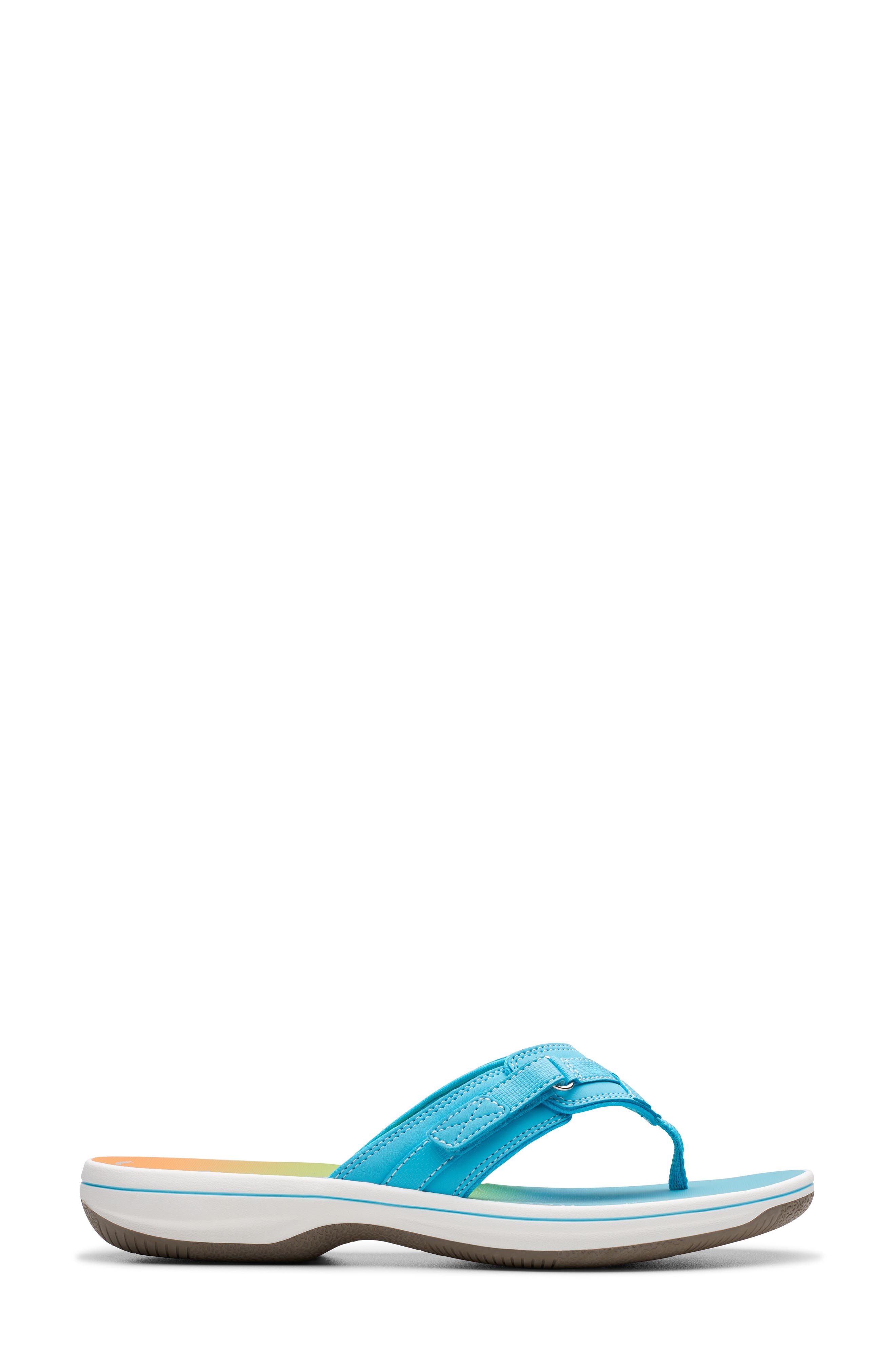 Clarks<sup>®</sup> Breeze Sea Flip Flop, Alternate, color, Turquoise Ombre