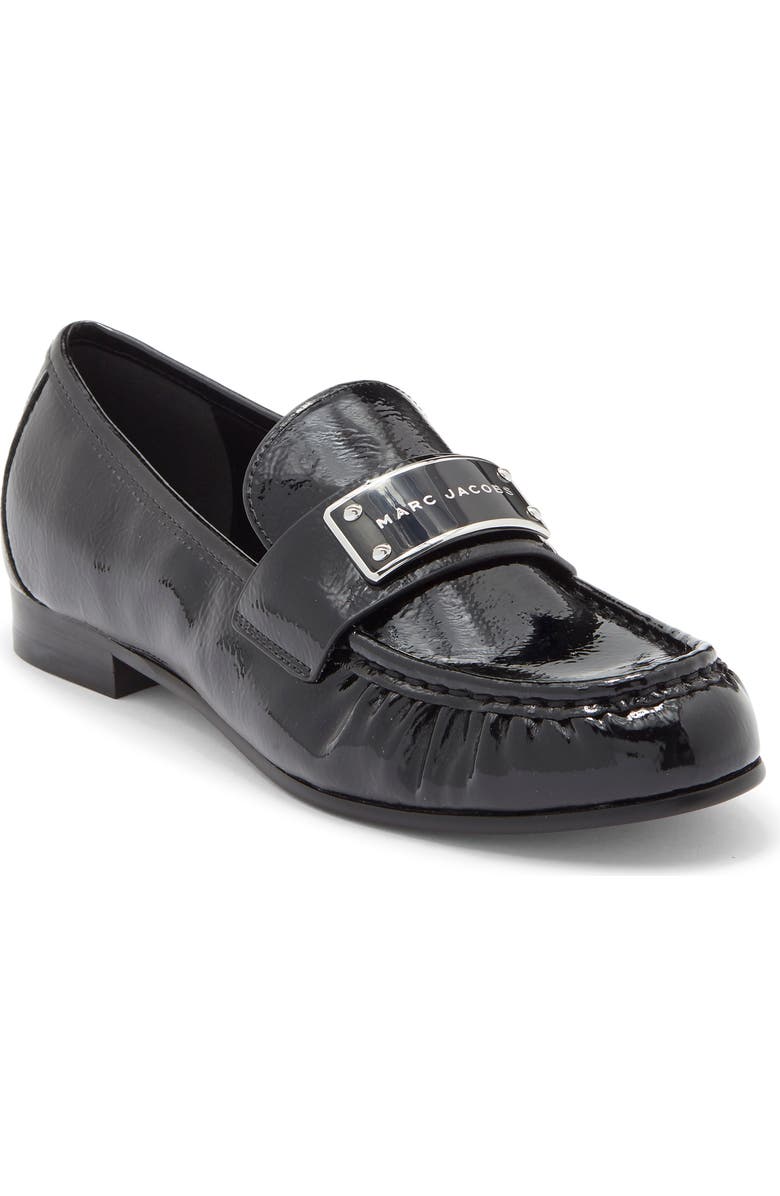 Marc Jacobs The Bold Logo Loafer, Main, color, Black