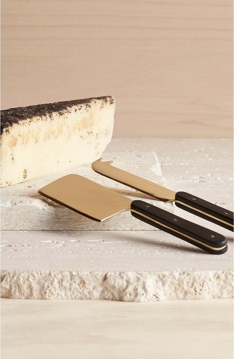 The Collective Home Cheese Tools Set of 2, Alternate, color, Gold