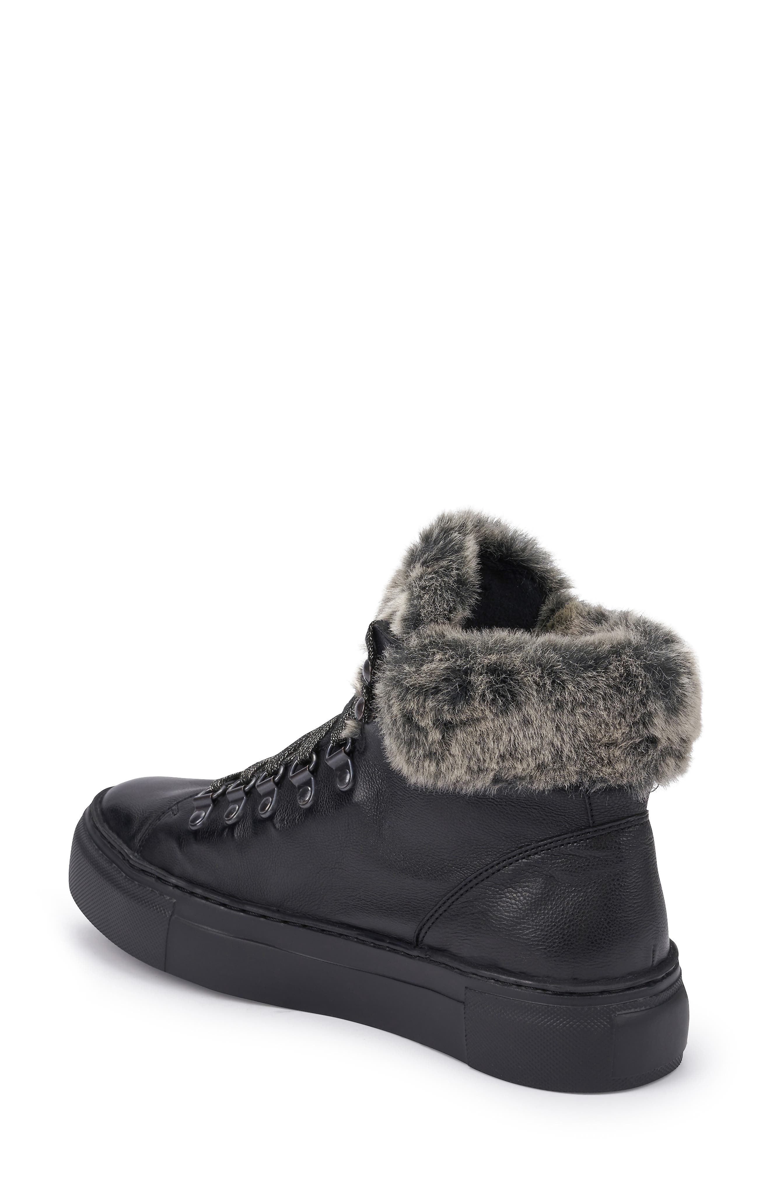 Mephisto Ginou Faux Fur Lined High Top Sneaker, Alternate, color, 