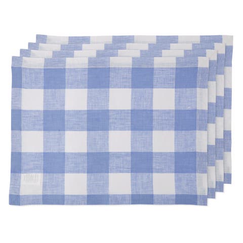 Linen Placemats - Buffalo Check, 14" x 19"