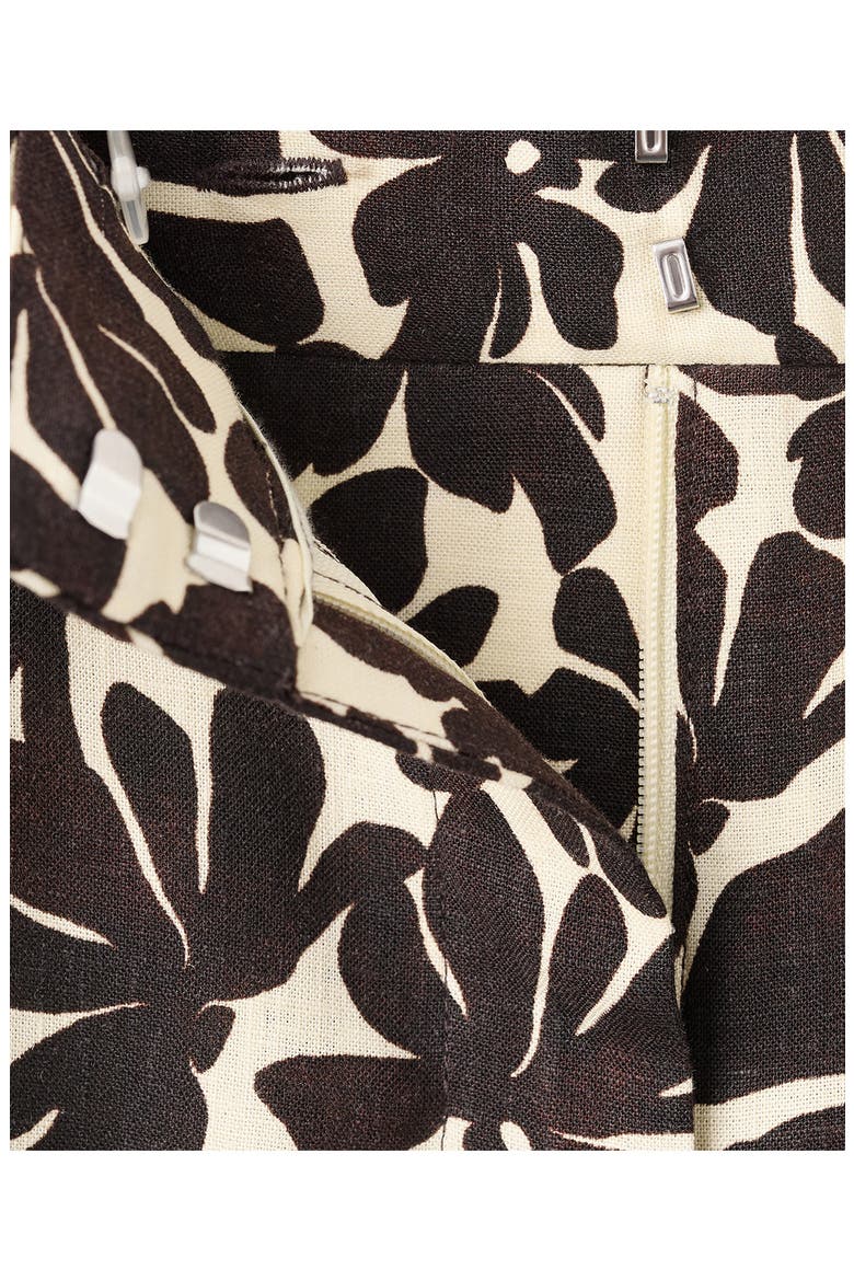 Floral Straight Leg Pants, Alternate, color, ECRU
