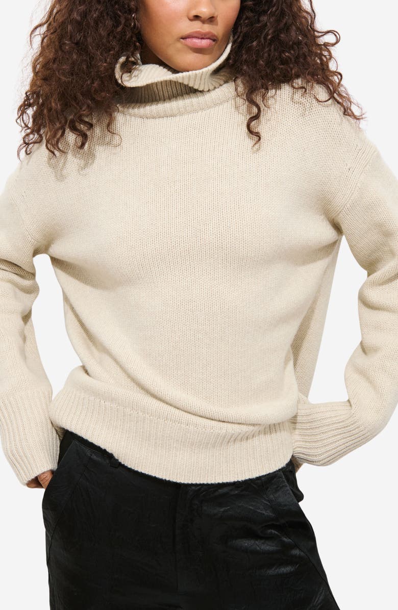 Alex Mill Nottinghill Merino Wool Blend Turtleneck Sweater, Main, color, Wishbone