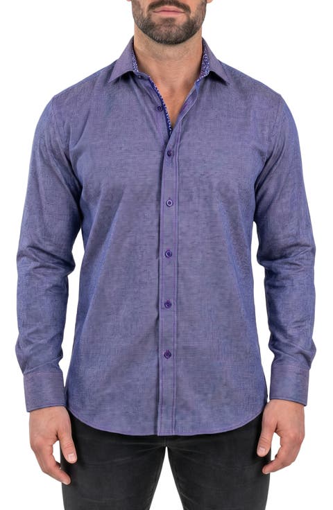 Einstein Contemporary Fit Button-Up Shirt