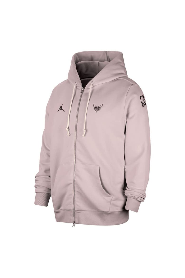Men's Jordan Brand Light Purple Charlotte Hornets Authentic Standard Issue Full-Zip Hoodie Jacket, Alternate, color, Light Purple