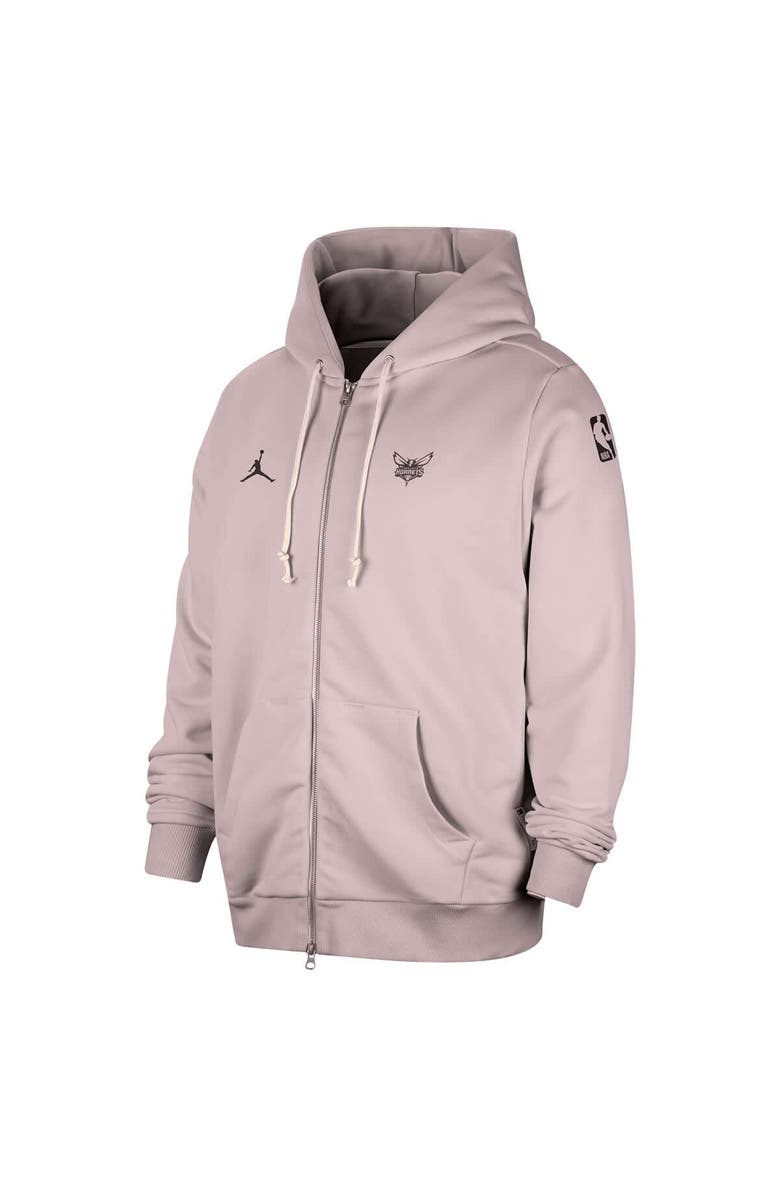 Jordan Brand Men
s Jordan Brand Light Purple Charlotte Hornets Authentic Standard Issue Full-Zip Hoodie Jacket, Alternate, color, Light Purple