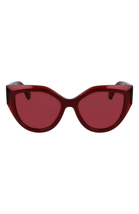 Classic Logo 53mm Cat Eye Sunglasses