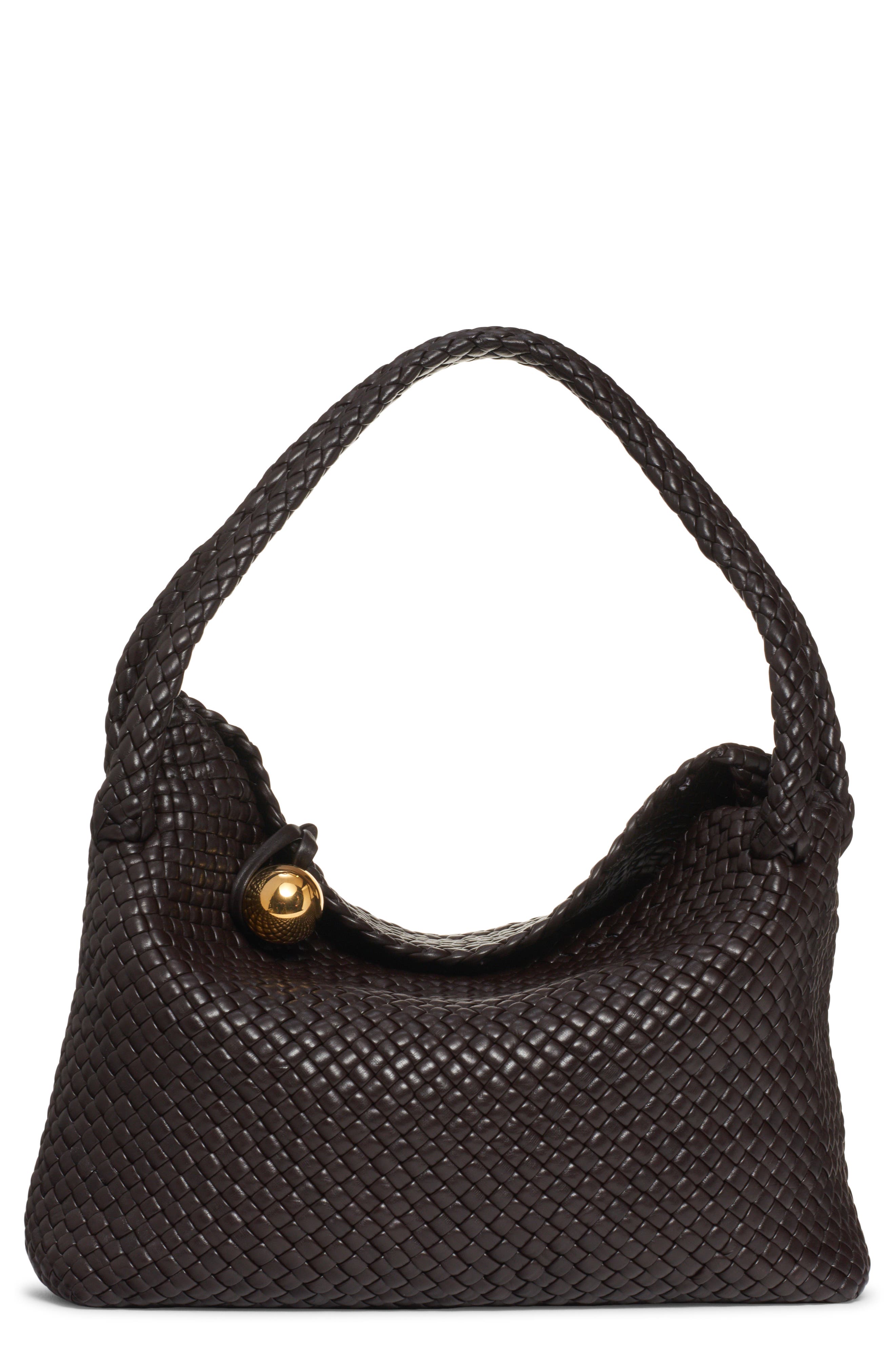 Bottega Veneta Tosca Intreccio Leather Hobo, Main, color, 