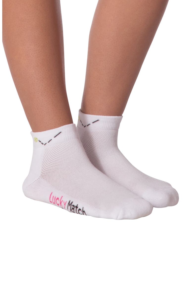 Love Tennis Assorted 2-Pack Cotton Blend Socks, Main, color, TENNIS