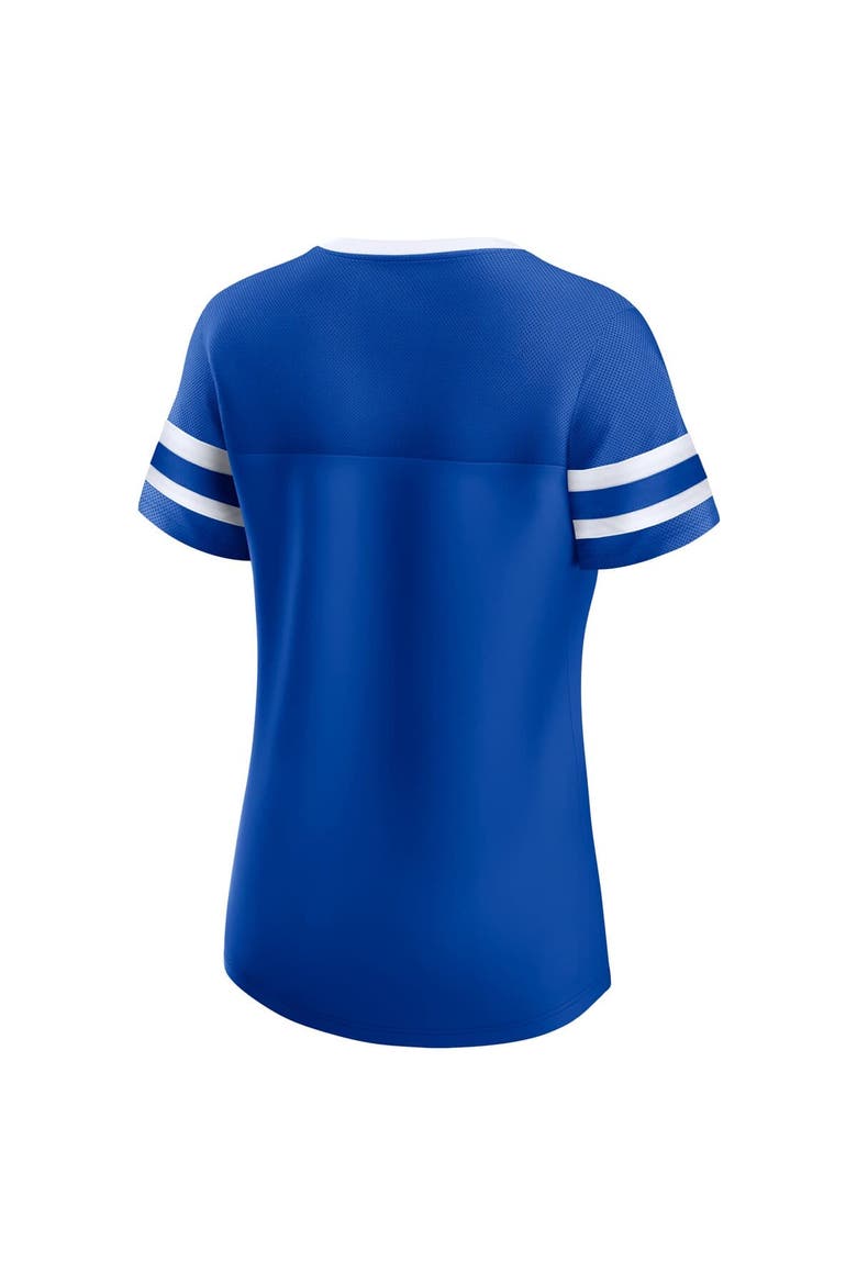 Women's Fanatics  Royal Kentucky Wildcats Iconic Athena Lace-Up T-Shirt, Alternate, color, Royal
