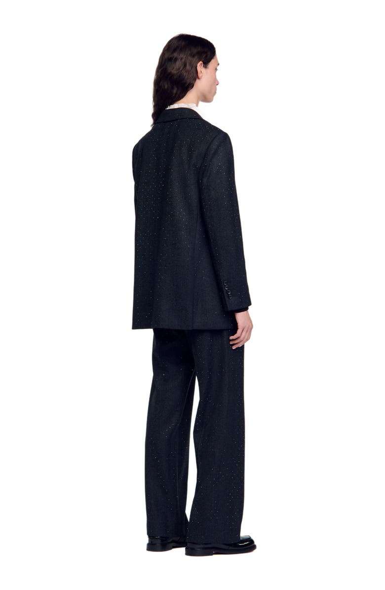 SANDRO Oversized suit jacket, Alternate, color, 