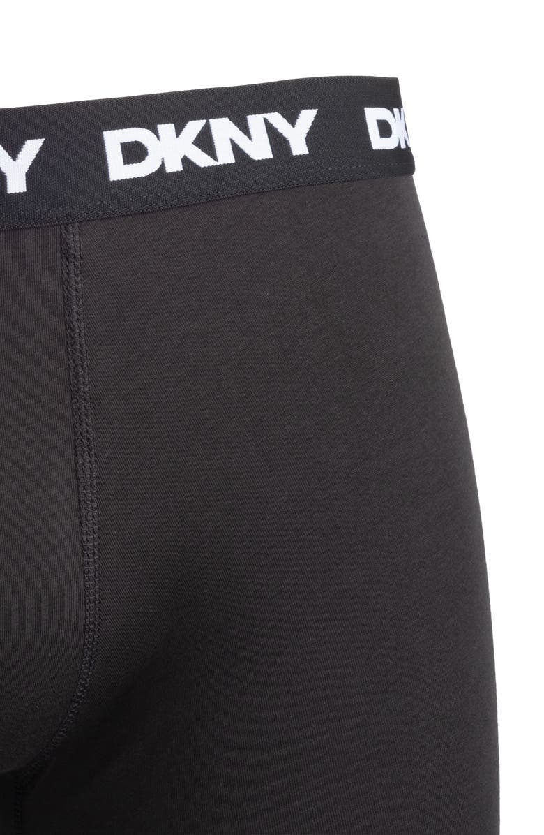 DKNY Back of Four Boxer Briefs, Alternate, color, Black/Black/Black/Black
