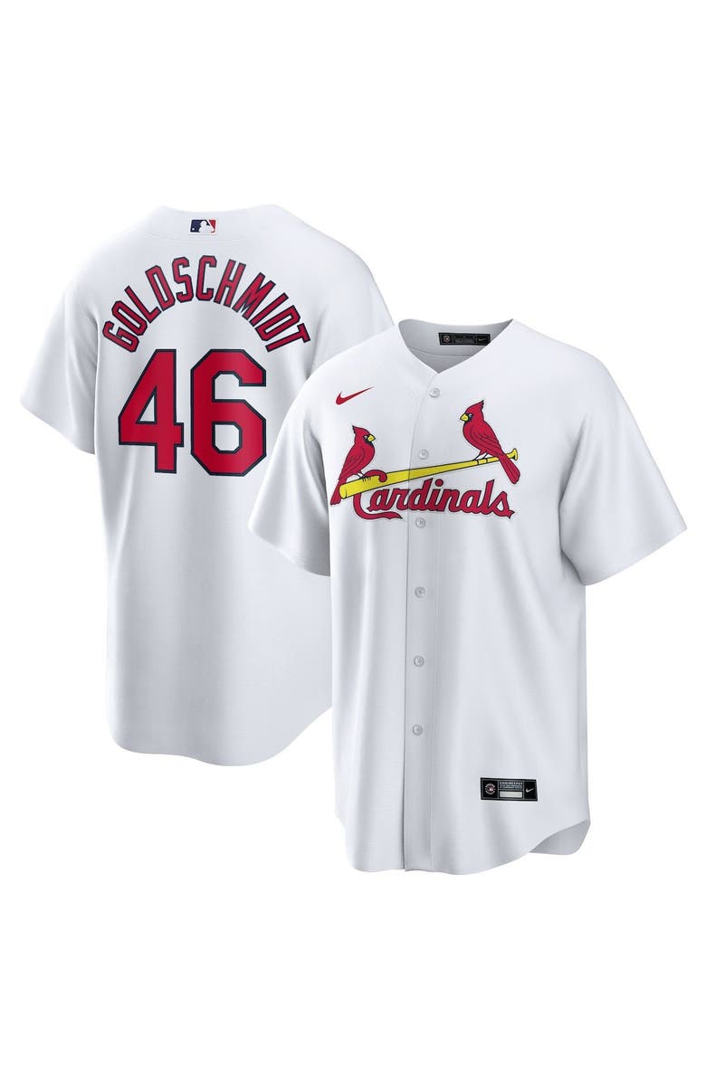 Nike Men's Nike Paul Goldschmidt White St. Louis Cardinals Home Replica Player Name Jersey, Main, color,
