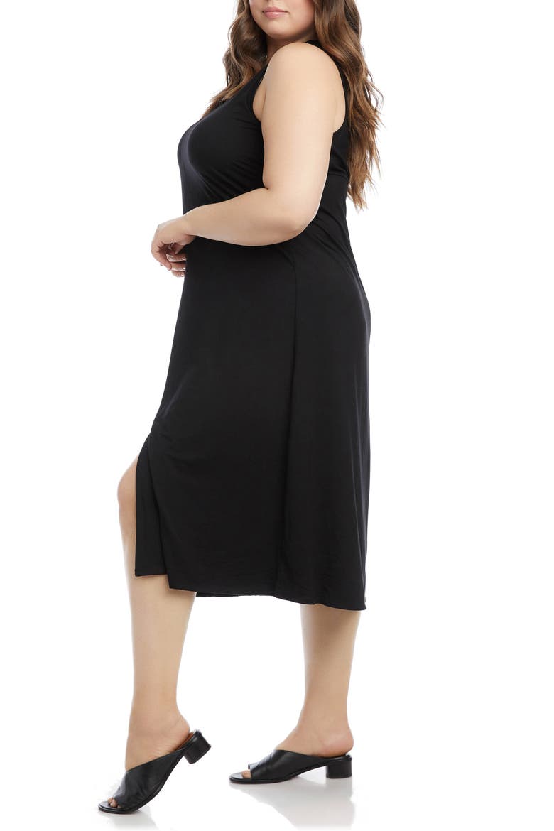 Midi Tank Dress, Alternate, color, BLACK