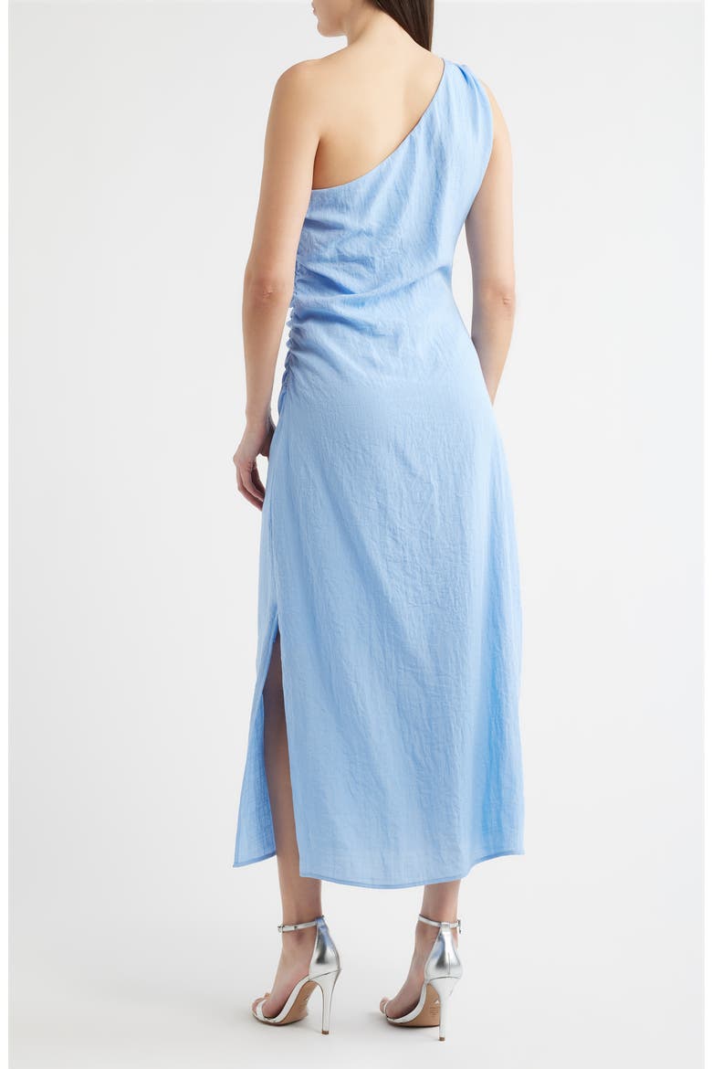 One-Shoulder Dress, Alternate, color, DENIM