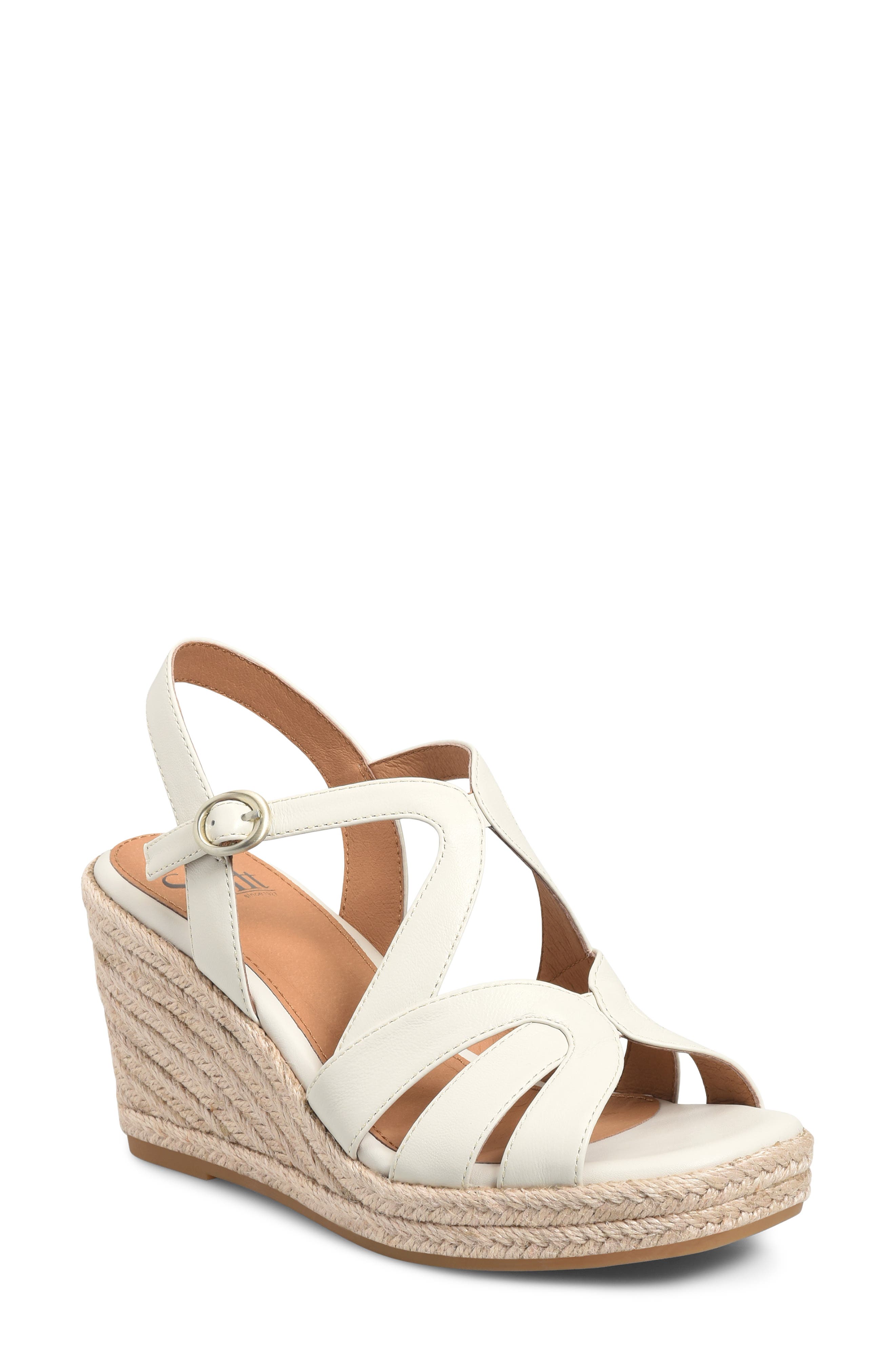 Söfft Norma Slingback Espadrille Platform Wedge Sandal, Main, color, 