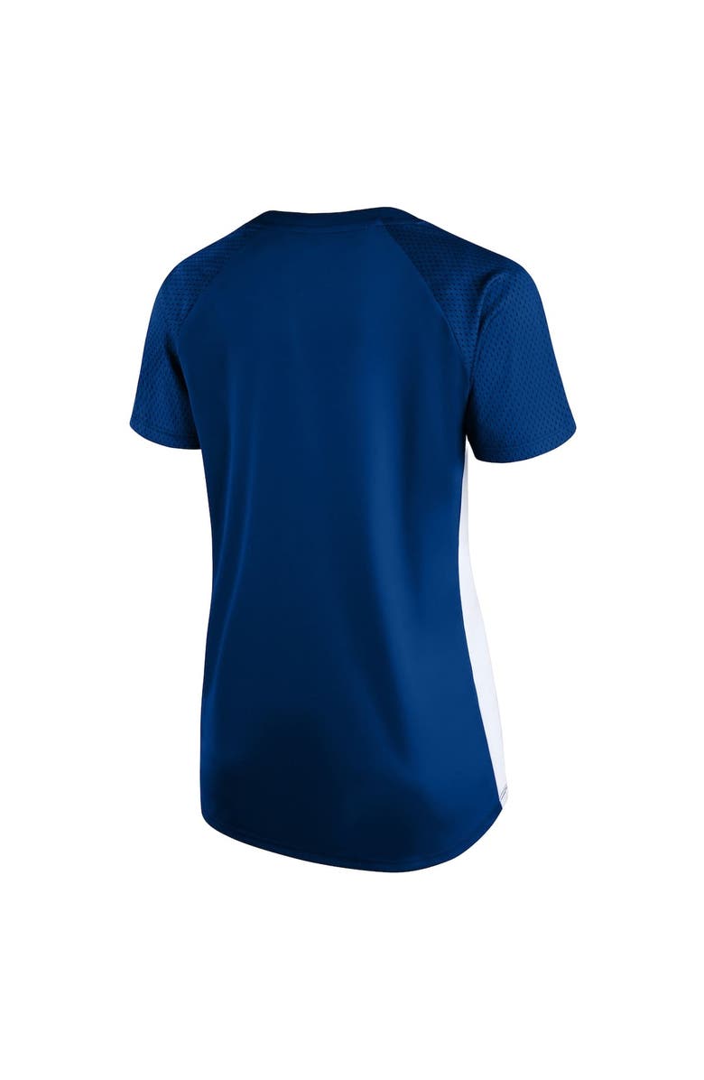 PROFILE Women's Profile Royal Los Angeles Dodgers Plus Size Glitter Raglan V-Neck T-Shirt, Alternate, color, 