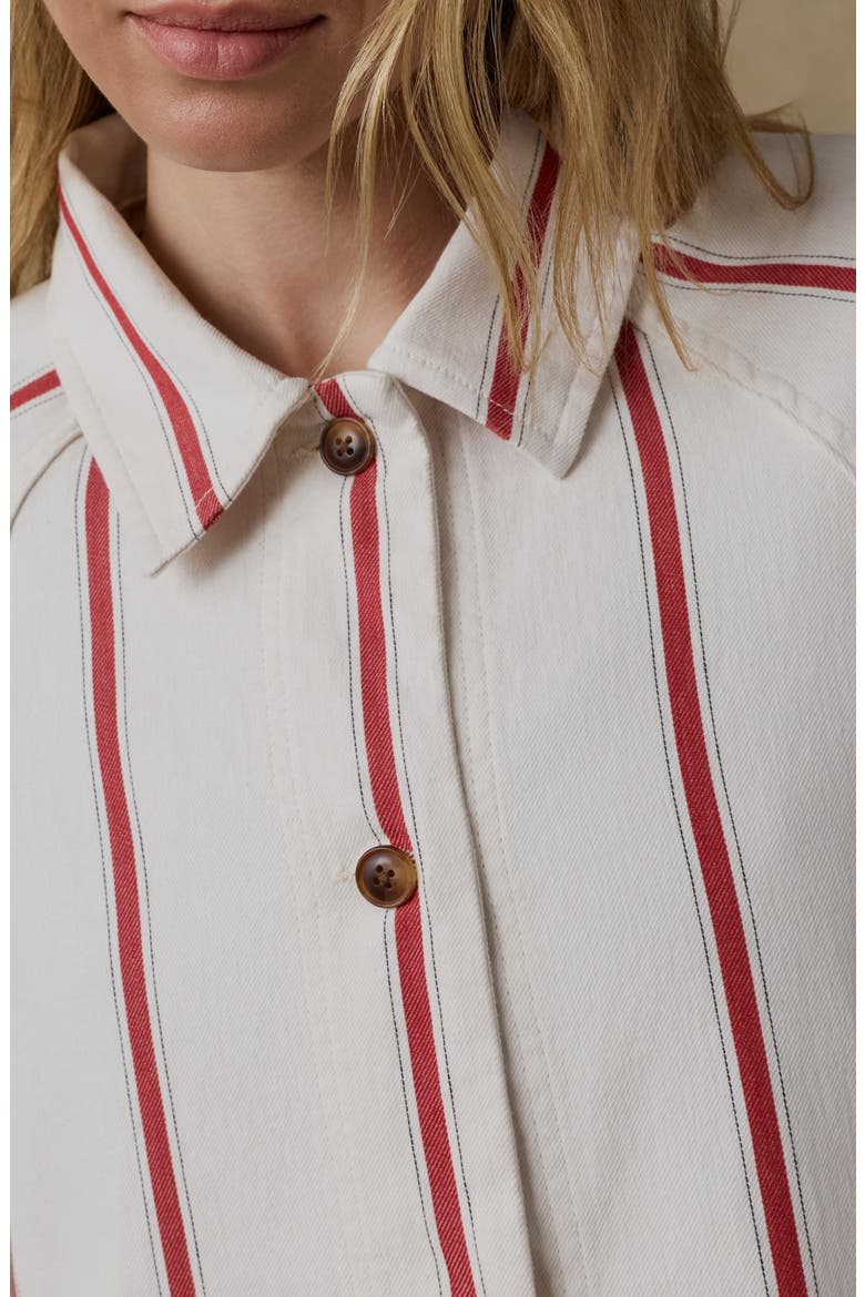 Tideweave Stripe Organic Cotton Chore Coat, Alternate, color, NORTHBAY STRIPE