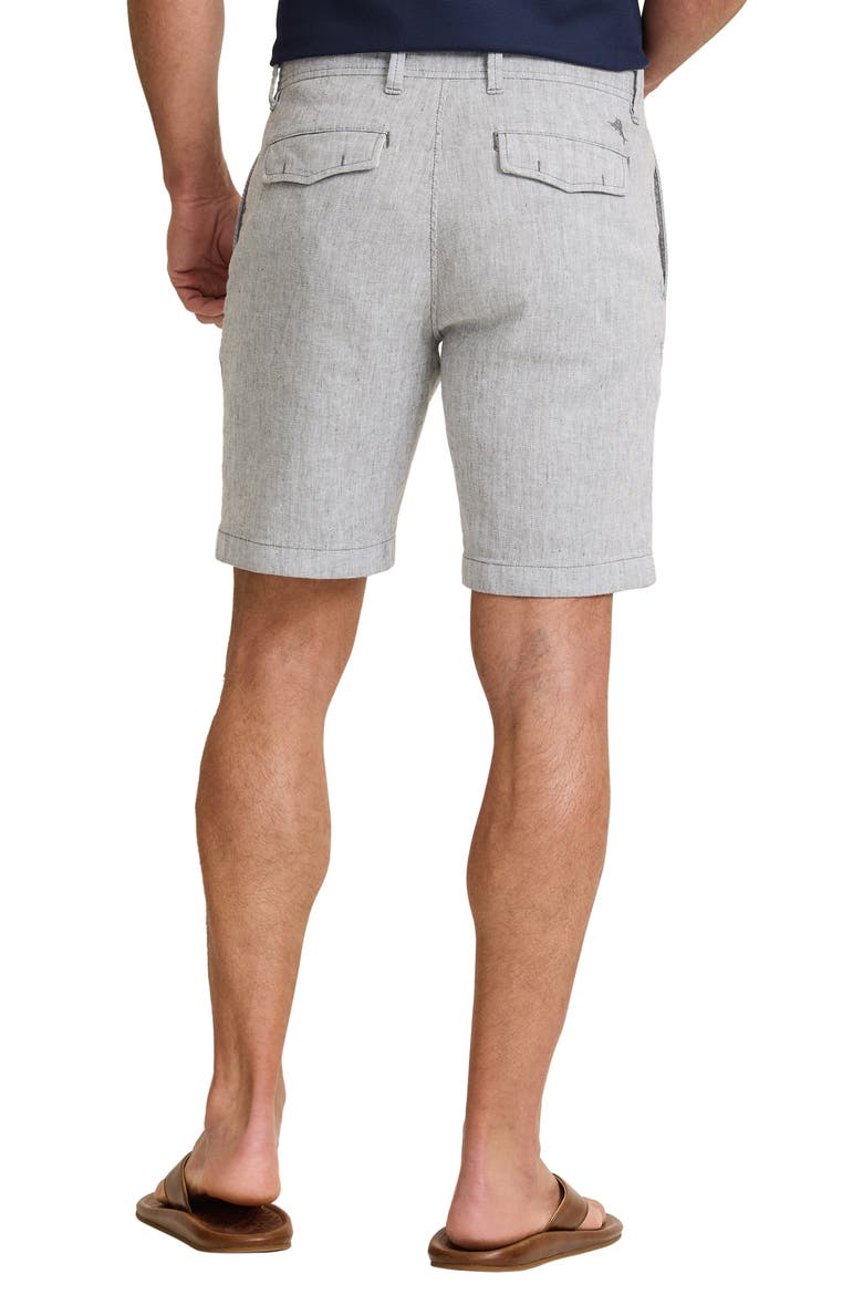 Beach Coast Linen Blend Shorts, Alternate, color, BALA SHARK