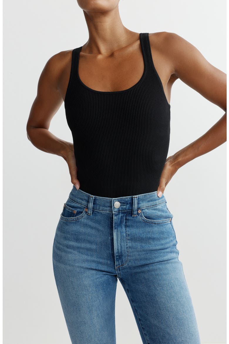 Halle Straight High Waist Instasculpt™ Cuff Jeans, Alternate, color, SPRING CREEK CUFFED