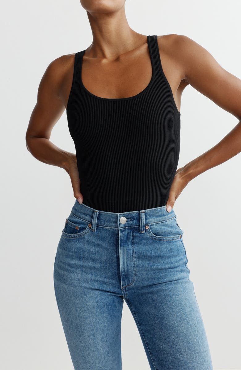 DL1961 Halle Straight High Waist Instasculpt<sup>™</sup> Cuff Jeans, Alternate, color, 