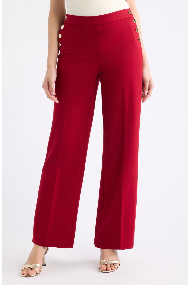 Sailor Wide Leg Pants, Main, color, TITIAN RED