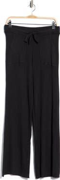 Splendid Georgie Rib Knit Wide Leg Pants